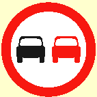 Which sign means no motor vehicles allowed?