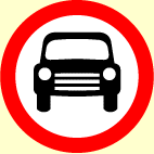 73. Which sign means 'no stopping'?