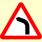 22. Which sign means there's a double bend ahead?