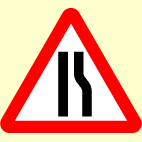 Which sign means the end of a dual carriageway?