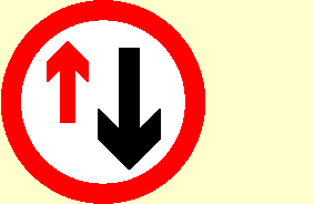 61. Which sign means 'no overtaking'?