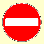 25. Which of these signs are you allowed to ride past on a solo motorcycle?