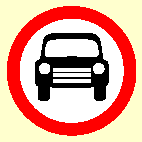 87. Which sign means 'no stopping'?