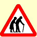 43. Which sign means that pedestrians may be walking along the road?