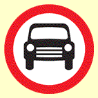 37. Which sign means 'No stopping'?